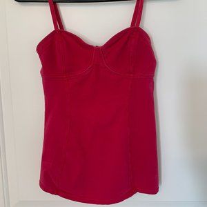 Aritzia Talula Bustier Style Tank Top - Red, Size Small